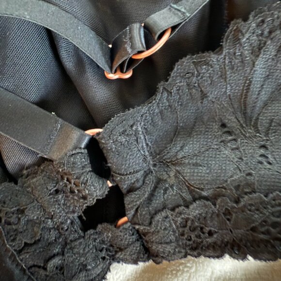 NWT Aerie Lace Balconette Bra - Black - 38DD - Picture 6 of 6